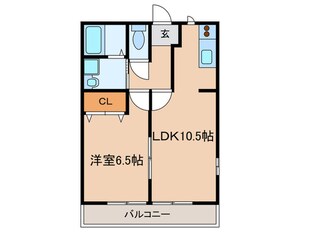 ホウケンアパート池之表の物件間取画像